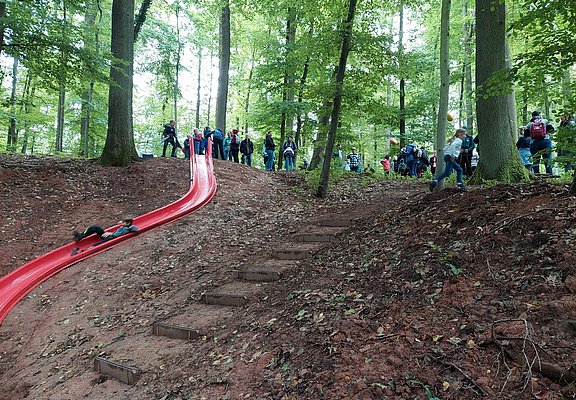 Rutsche am Rotschwänzchen Wanderweg
