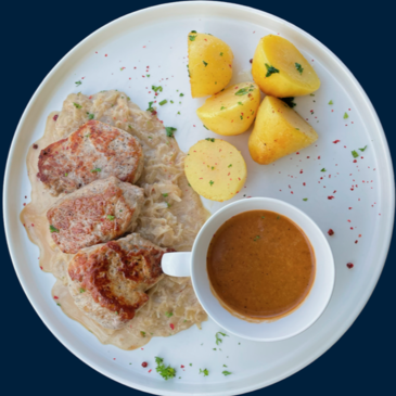 Speisen im Restaurant Simon`s
