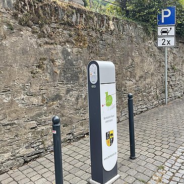 Ladestation Burgstraße seitlich