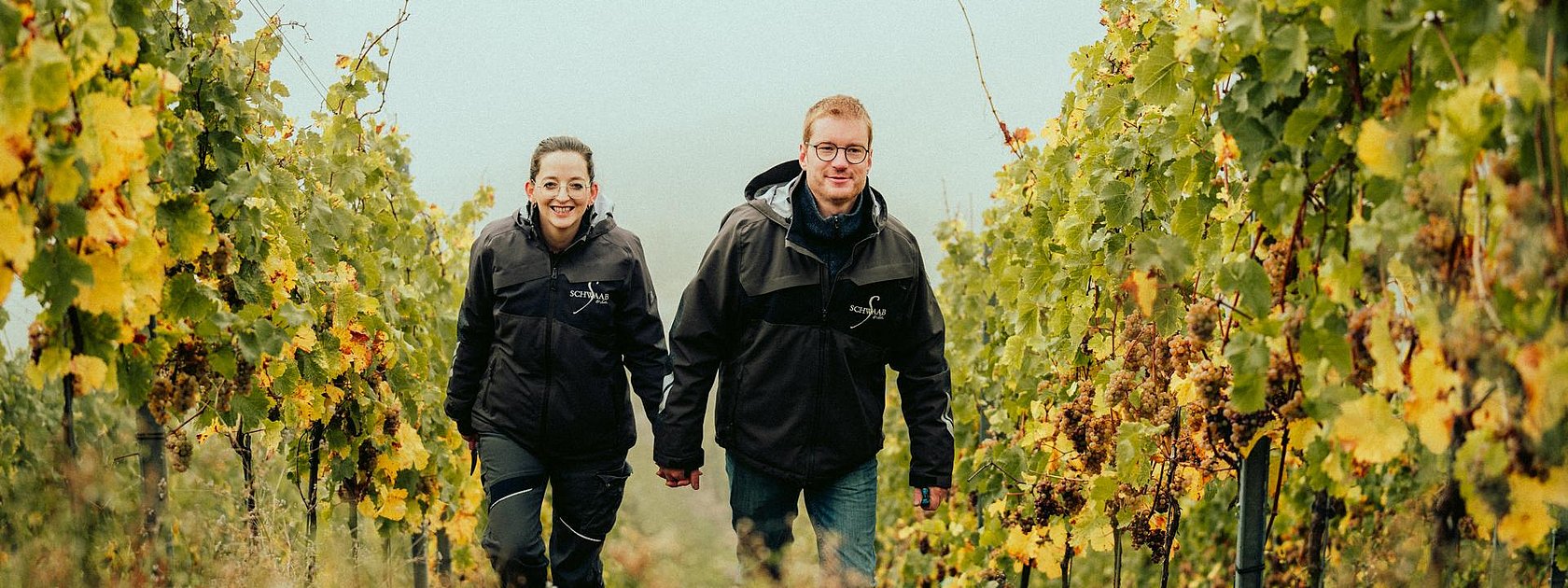Weingut Schwaab und Sohn im Weinberg
