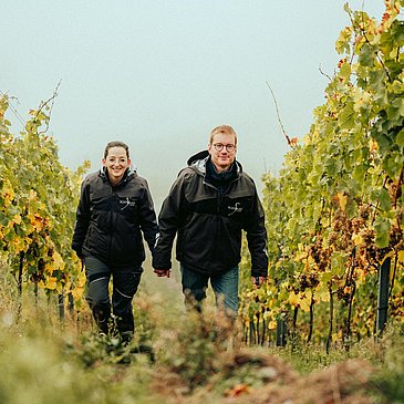 Weingut Schwaab und Sohn im Weinberg