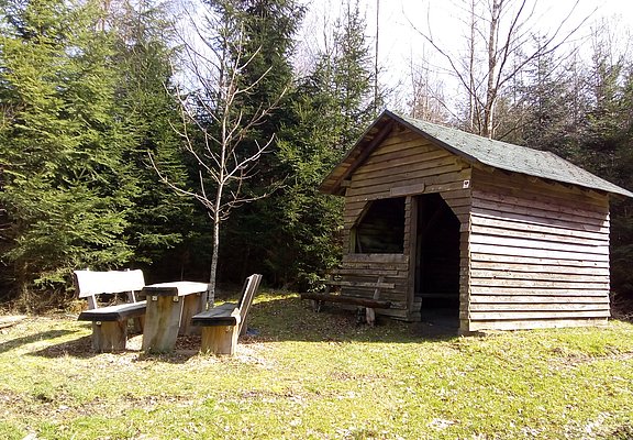 Schutzhütte in Oberkleinich
