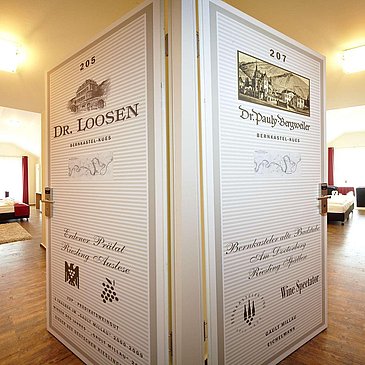 Room Doors in Christiana`s Wein -ArtHotel