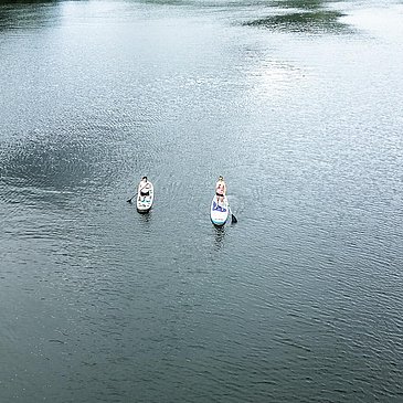 Kanu fahren an der Mosel