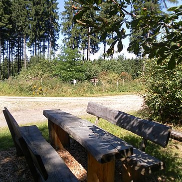 Rastplatz entlang der Strecke