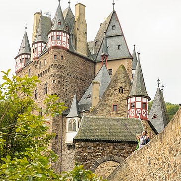 Blick auf die Burg Eltz