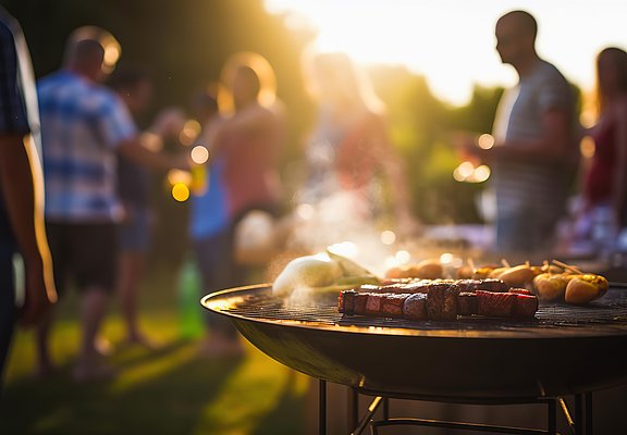 grillen in der Natur
