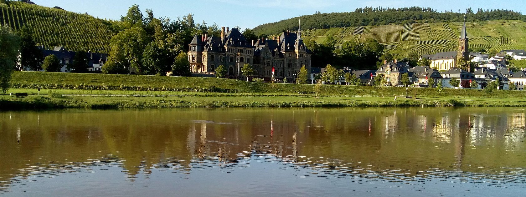 Aussicht auf Lieser und die Mosel