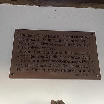 Barresbornerquelle Tafel