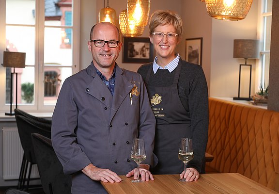 Die Inhaber des Warsberger Weinhofs