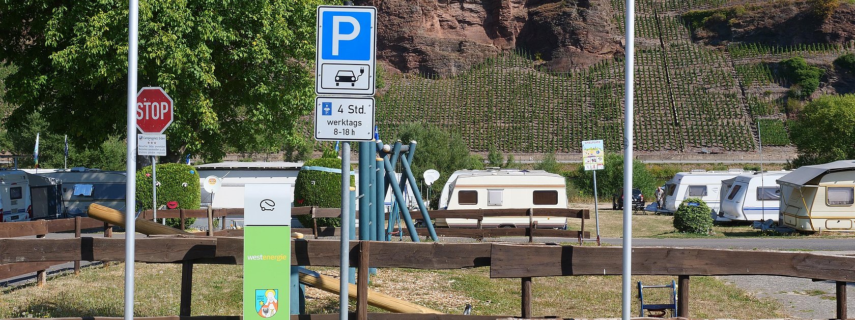 Ladesäule Erden am Wohnmobilstellplatz