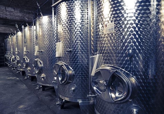 Weinkeller im Weingut Fass