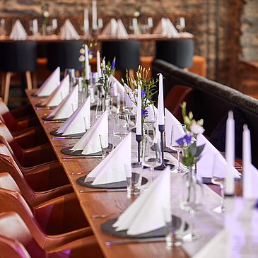 Tisch Restaurant Burg Landshut