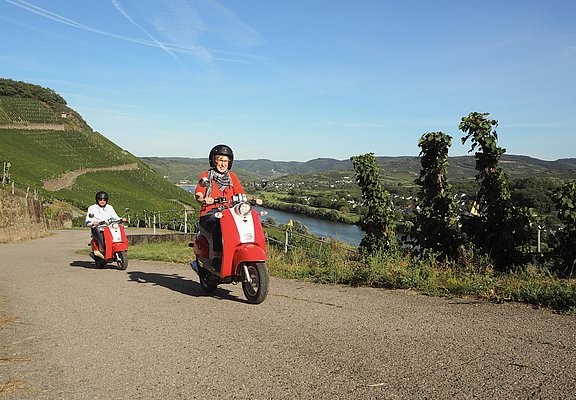 Roller-Touren im Weinberg