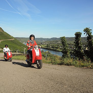 Roller-Touren im Weinberg
