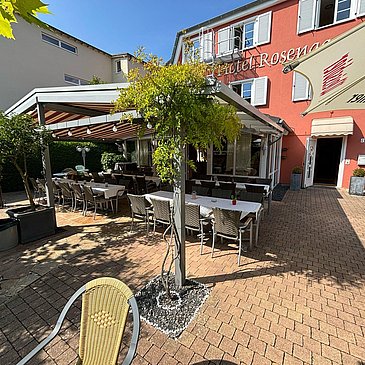 Hotel Rosengarten Außenterrasse