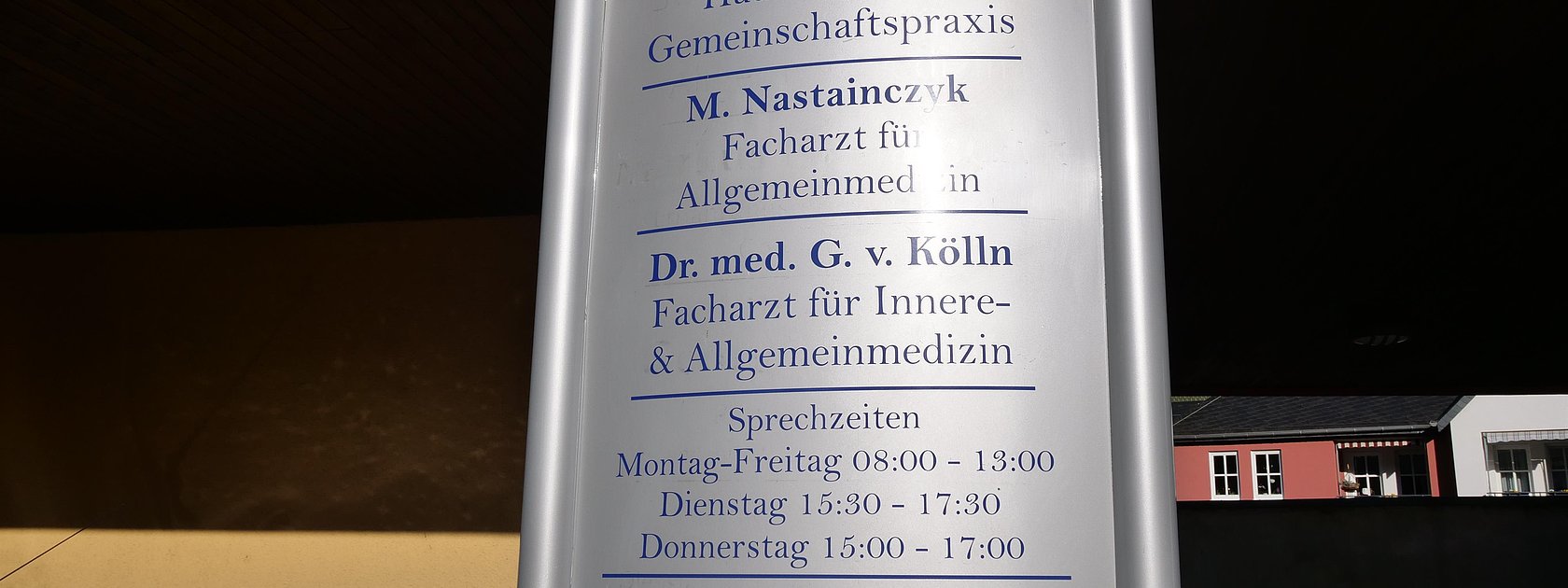 Gemeinschaftspraxis Schild