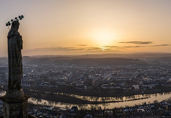 Mariensäule auf dem Moselsteig bei Trier