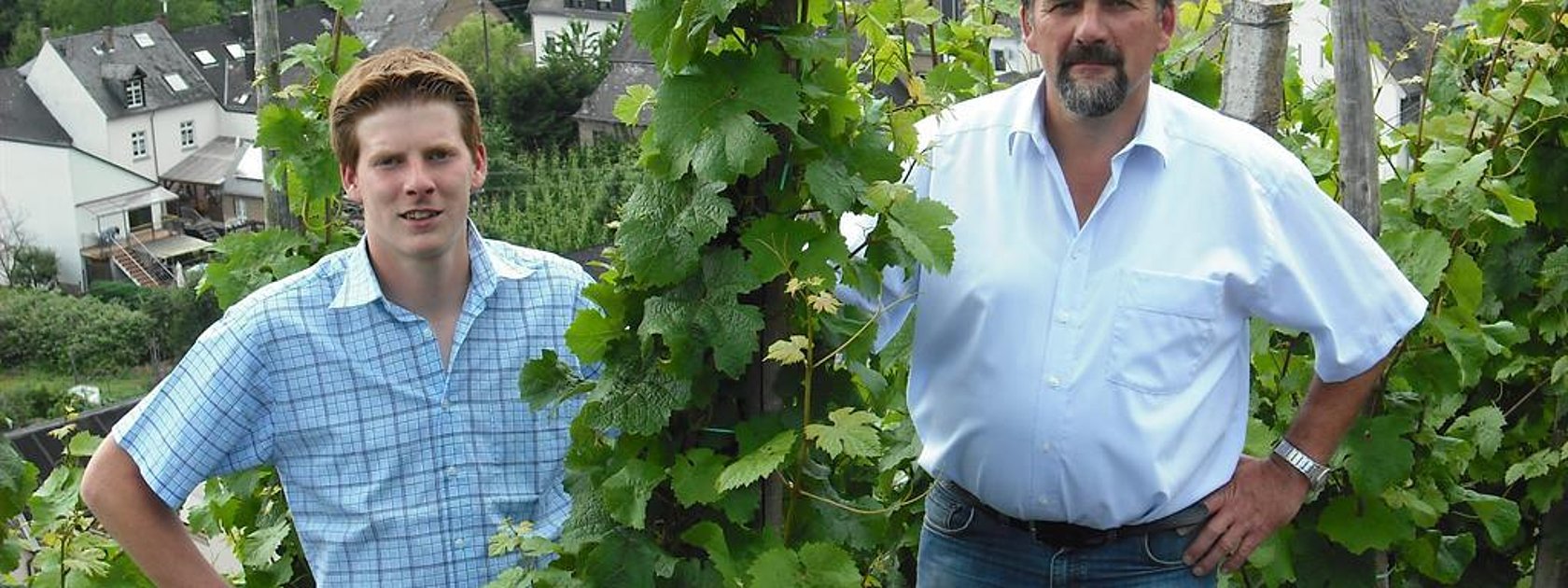 Familie Kieren in ihrem Weinberg