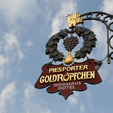 Piesporter Goldtröpfchen Schild