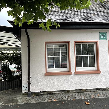 öffentliche Toiletten Zugang Straße