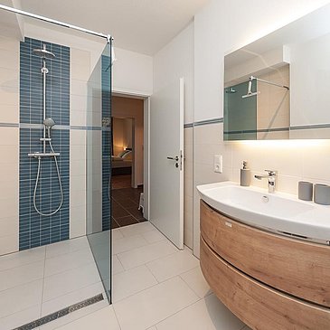 Villa Mosella 1 Wohnzimmer Badezimmer