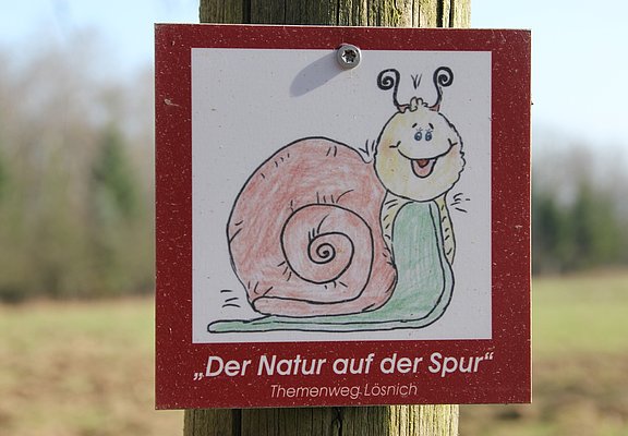 Beschilderung "Der Natur auf der Spur"