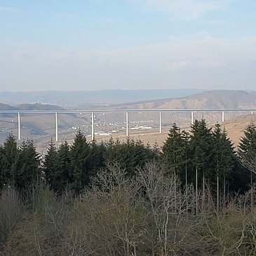 Blick vom Grainskopf auf die B50 neu