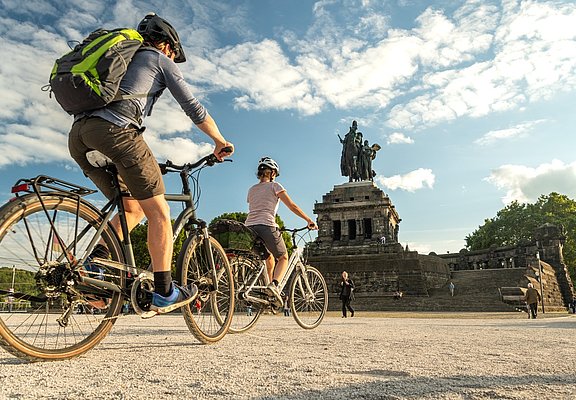 Radfahren am Deutschen Eck