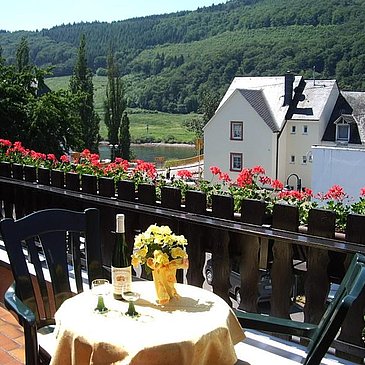 Blick vom Balkon